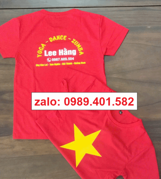 ÁO CỜ ĐỎ SAO VÀNG CÓ CỔ / CỔ TRÒN – NHẬN IN LOGO THEO YÊU CẦU