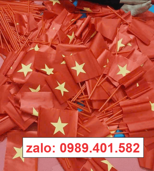 CỜ VẪY TỔ QUỐC VẢI CẦM TAY