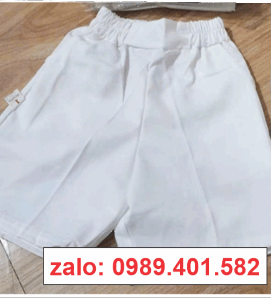 QUẦN ĐÙI TRẮNG KAKI CAO CẤP CHO BÉ – SIZE 10–40KG