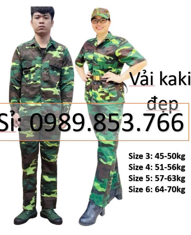 Bộ Đồ Bộ Đội Rằn Ri Người Lớn – Vải Kaki Dày Đẹp, Form Chuẩn Quân Nhân ...