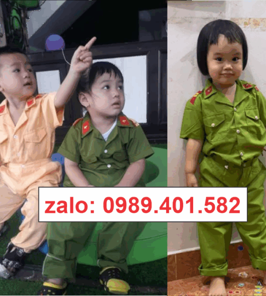 Trang Phục Công An Cho Bé 10-27kg